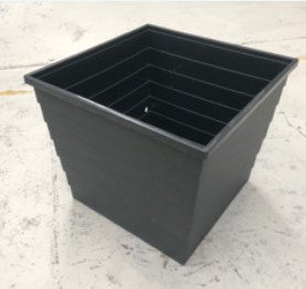 Sort Kvadratisk Plantekasse B48xL48xH43cm