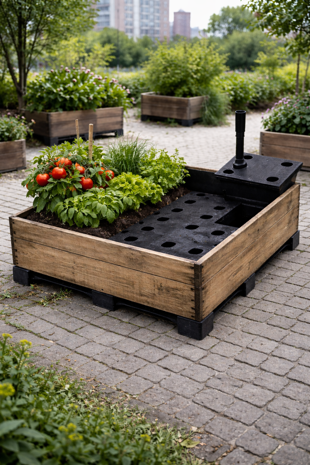 Komplet selvandings-sæt B40xL120xH15cm